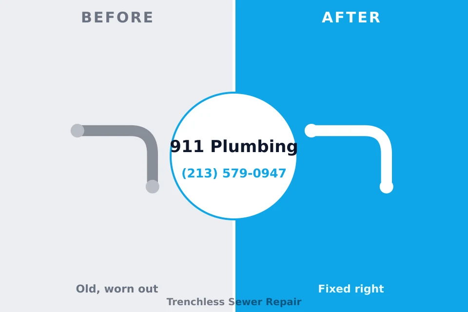 Before and after: plumbing repair Sunrise Manor, NV